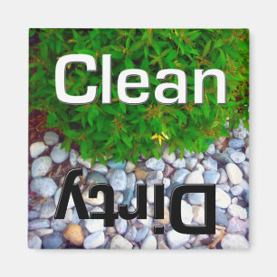 Aimant propre et sale de lave-vaisselle