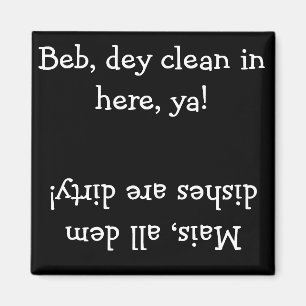 Aimant propre/sale de Cajun de lave-vaisselle