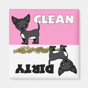 Aimant propre/sale de chiwawa mignon de