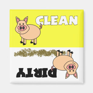 Aimant propre/sale de porc mignon de