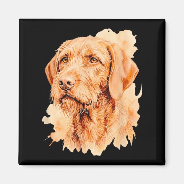 Aimant Propriétaire de chien Wirehaired Vizsla - Œuvre d' (Devant)
