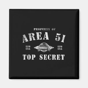 Aimant Propriété de la zone 51 Top Secret Ovni Extraterre