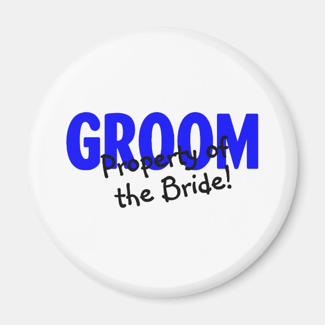 Aimant Propriété Groom De La Mariée (Devant)