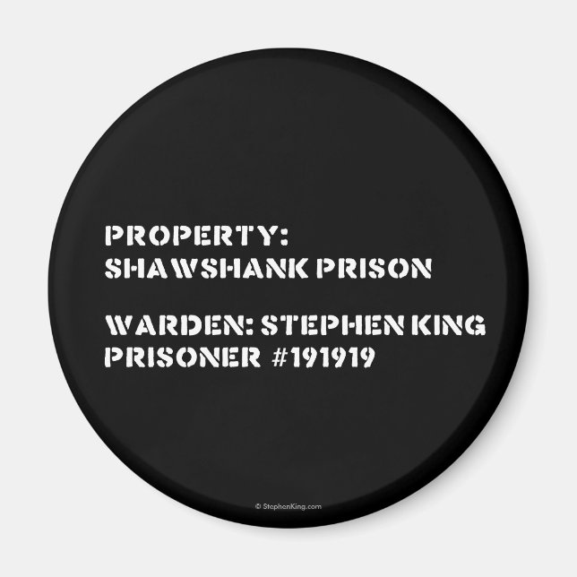 Aimant Propriété : prison de Shawshank (Devant)