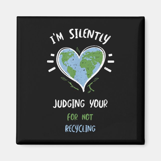 Aimant Protection de l'environnement_ Je Pense En Silence (Devant)