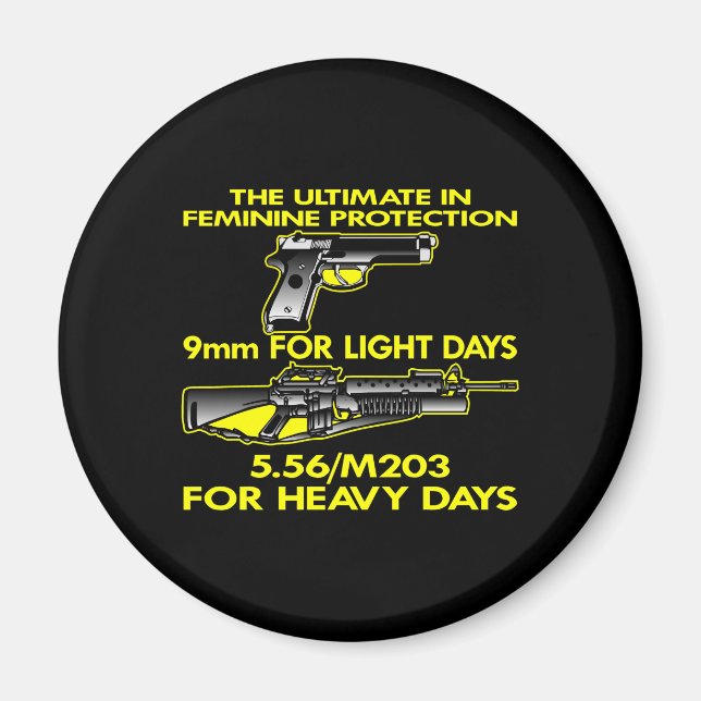 Aimant Protection féminine noire ultime (Devant)