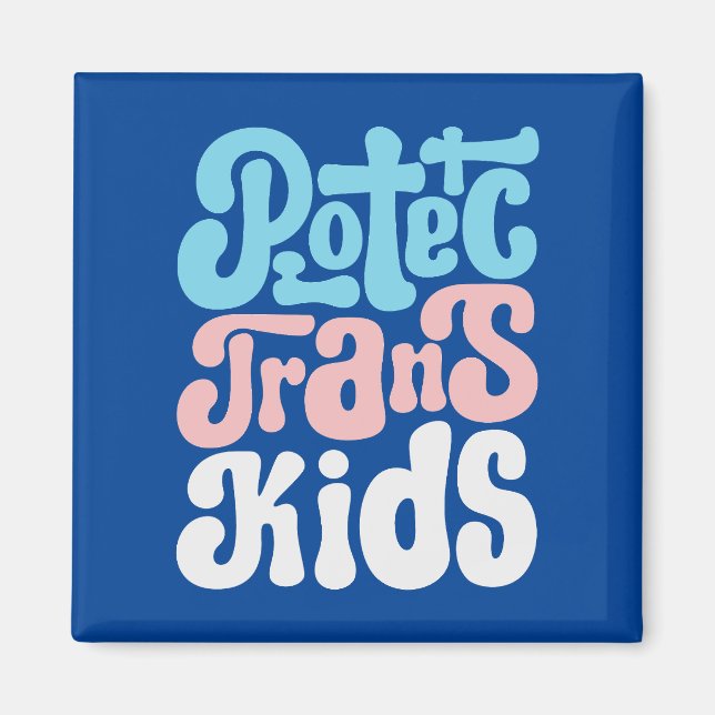 Aimant Protéger l'aimant Trans Kids (Devant)