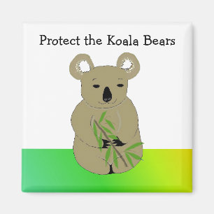 Aimant Protégez les koalas