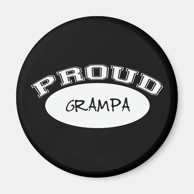 Aimant Proud Grampa (blanc) (Devant)
