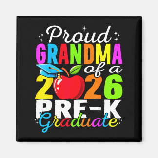 Aimant Proud grandma of 2026 pre-k graduate mothers day