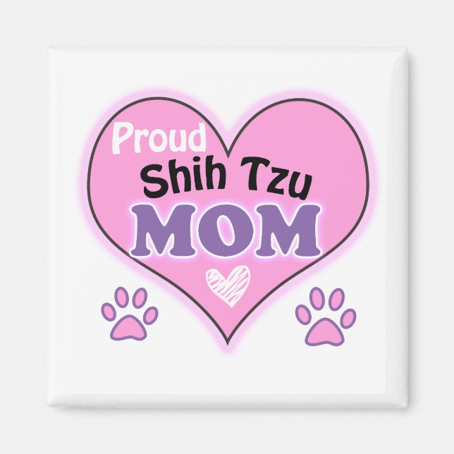 Aimant Proud Shih Tzu mom (Devant)