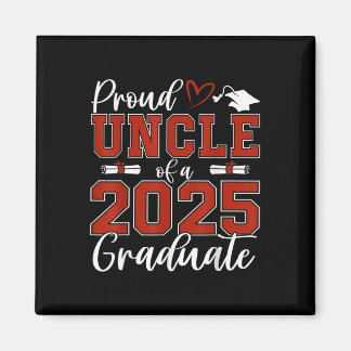 Aimant Proud Uncle Of A Cl Of 2025 Graduate Senior Gradua
