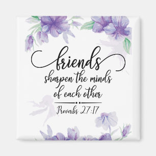 Aimant Proverbes 27:17 Amis Sharpen the Minds