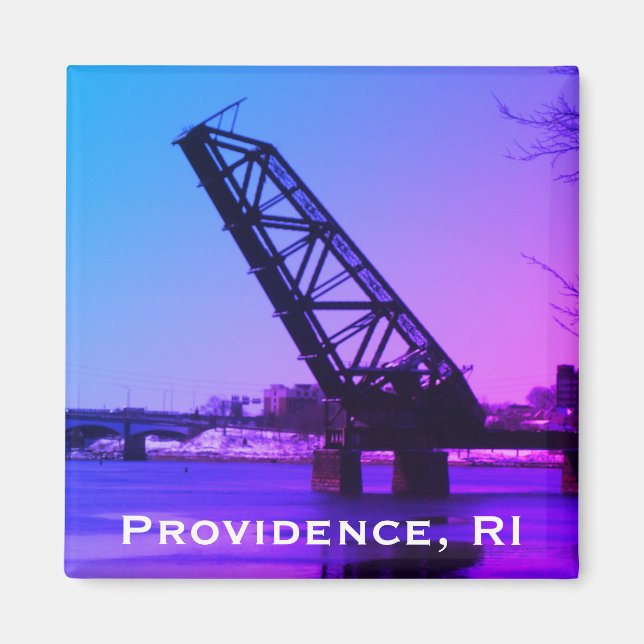 Aimant Providence, RI 'Stuck-Up Bridge' (Devant)