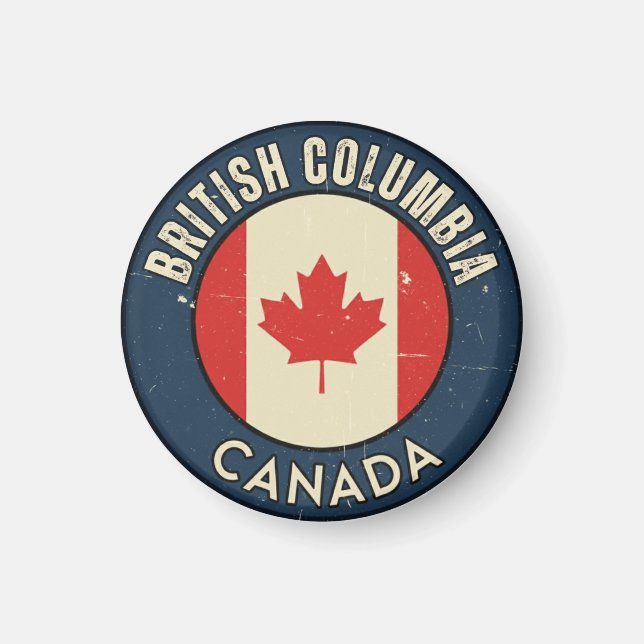 Aimant Province de la Colombie-Britannique Canada (Devant)