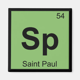 Aimant PS - Tableau périodique de chimie de Saint Paul