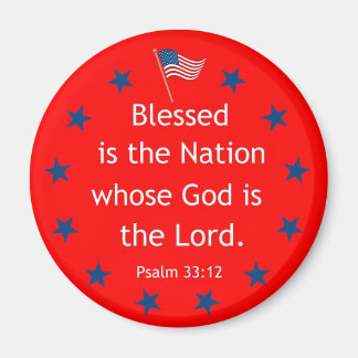 Aimant Psaume 33:12 (Patriotique)