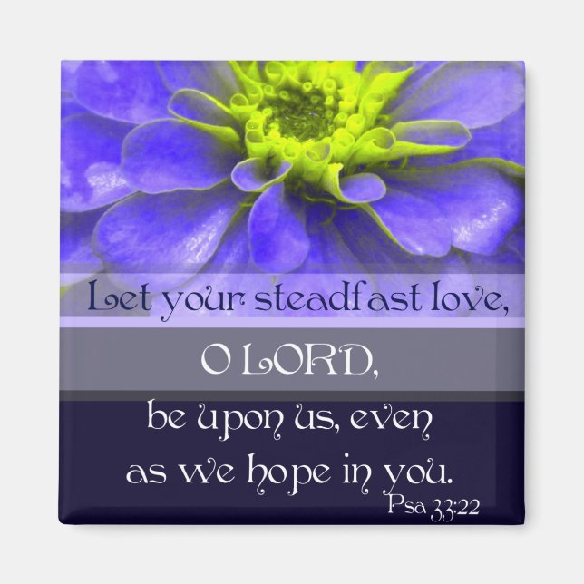 Aimant Psaume 33:22 (Devant)