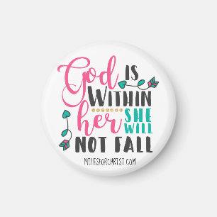 Aimant Psaume 46:5 DIEU EST EN ELLE, ELLE NE TOMBERA PAS