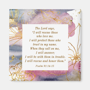 Aimant Psaume 91:14-15 Le Seigneur dit que je Secourrai l