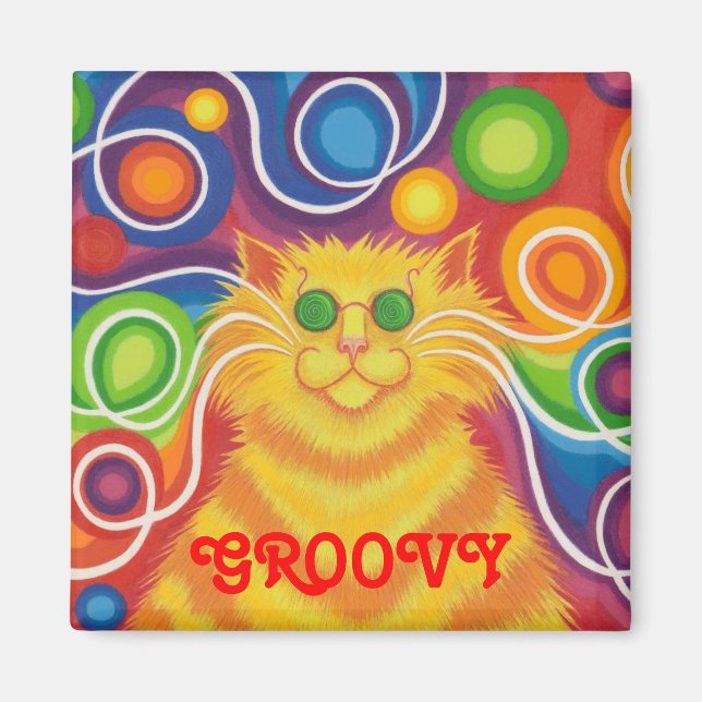 Aimant Psy-cat-delic "Super" réfrigérateur magnétique car (Devant)