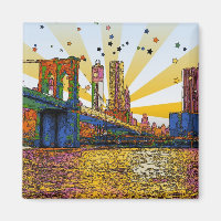 Psychedelic New York : Brooklyn Bridge, WTC #1