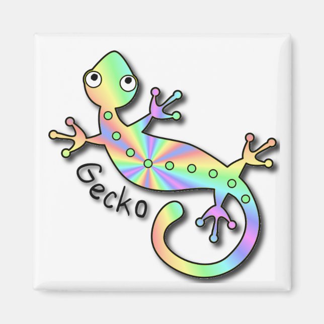 Aimant Psychédélique Gecko (Devant)