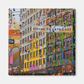 Aimant Psychedélique NYC : Union Carré Building, St Sign