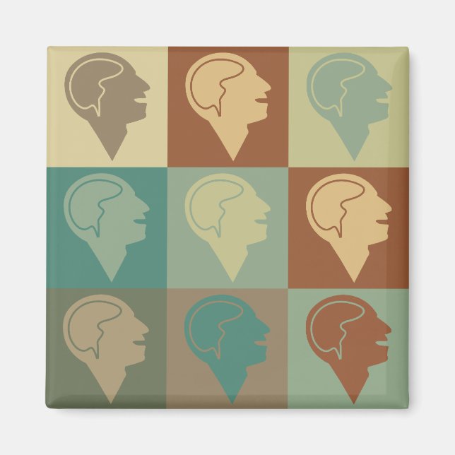 Aimant Psychiatry Pop Art (Devant)