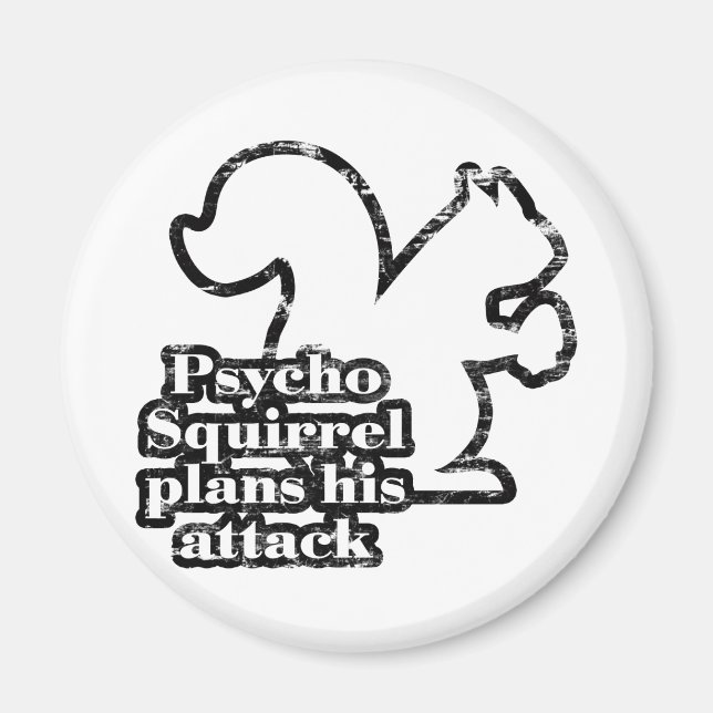 Aimant Psycho écureuil (Devant)