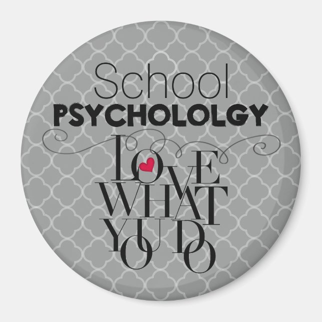 Aimant Psychologie Scolaire - Une Carrière Pour Aimer L'A (Devant)