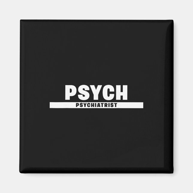Aimant Psychologue certifié par le conseil d'hygiène ment (Devant)