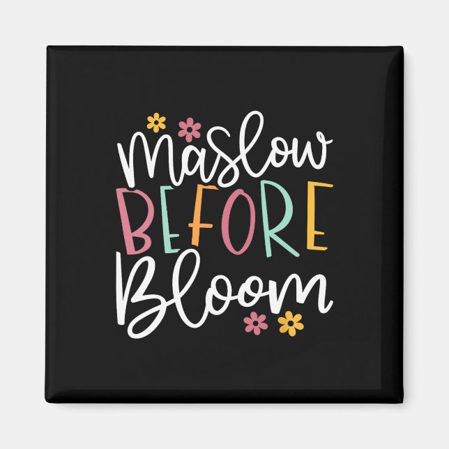Aimant Psychologue Maslow Avant Bloom Sped Enseignant Clr (Devant)