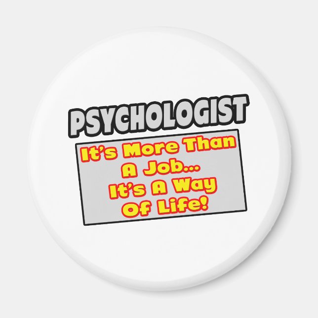 Aimant Psychologue...Plus que le travail, le mode de vie (Devant)