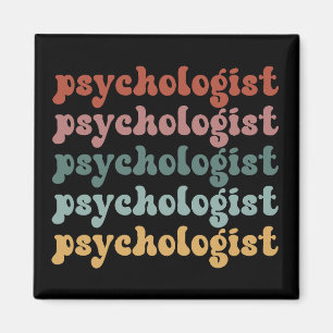 Aimant Psychologue Rétro Psychologie Étudiante Diplôme