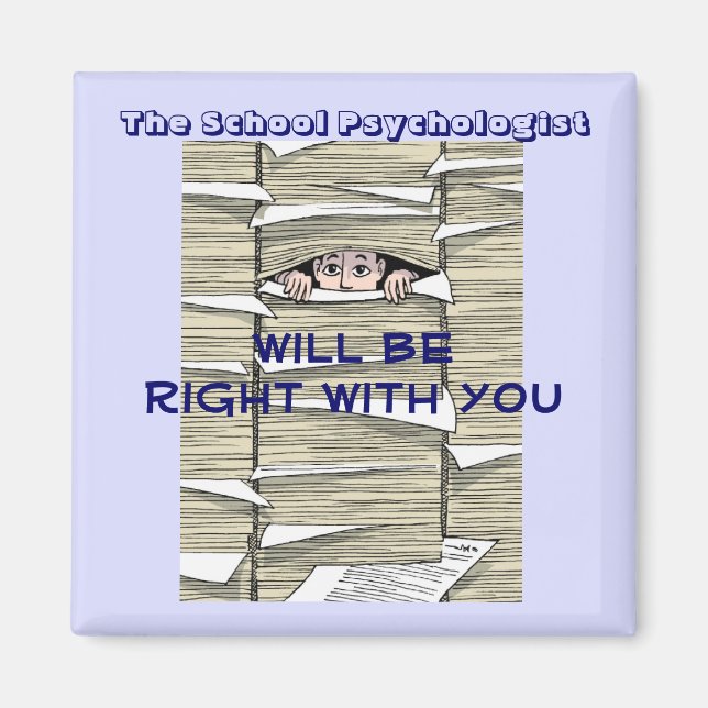 Aimant Psychologue Scolaire Enterré Dans L'Aimant Papier (Devant)