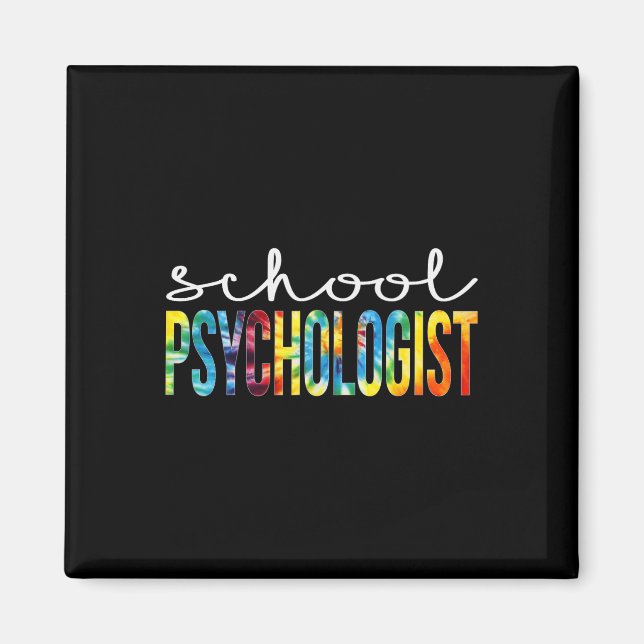 Aimant Psychologue scolaire Tie Dye Appreciation Day Byck (Devant)