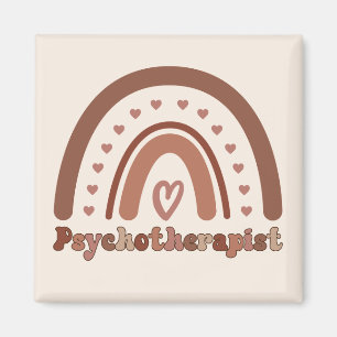 Aimant Psychothérapeute Boho Rainbow