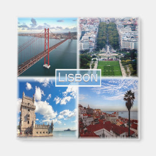 Aimant PT Lisbonne - Le pont 25 de Abril - le Tage -