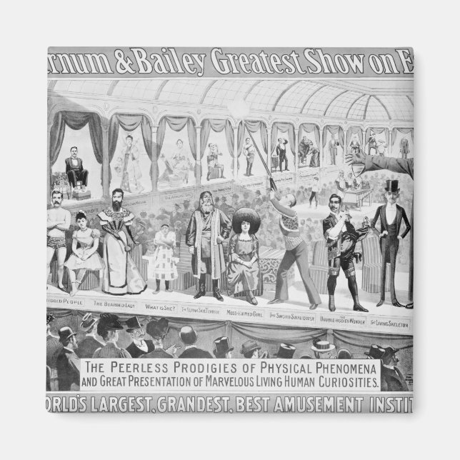 Aimant Publicité d'affiche, 'Le Barnum et Bailey (Devant)