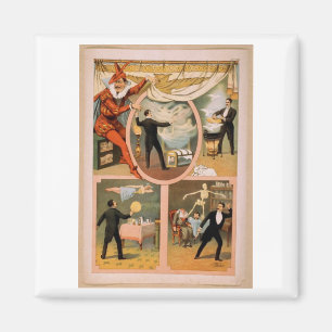 Aimant publicité de magicien de théâtre d'Aimant-cru