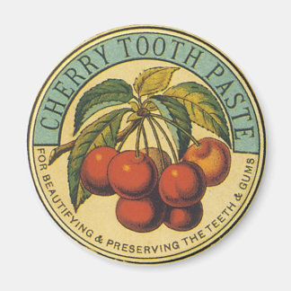 Aimant Publicité pour dentifrice de cerise vintage