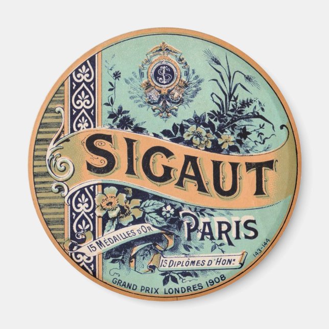 Aimant Publicité vintage Sigaut (Devant)