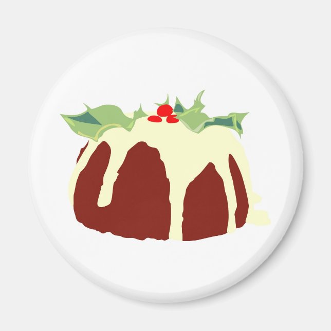 Aimant Pudding de Noël (Devant)