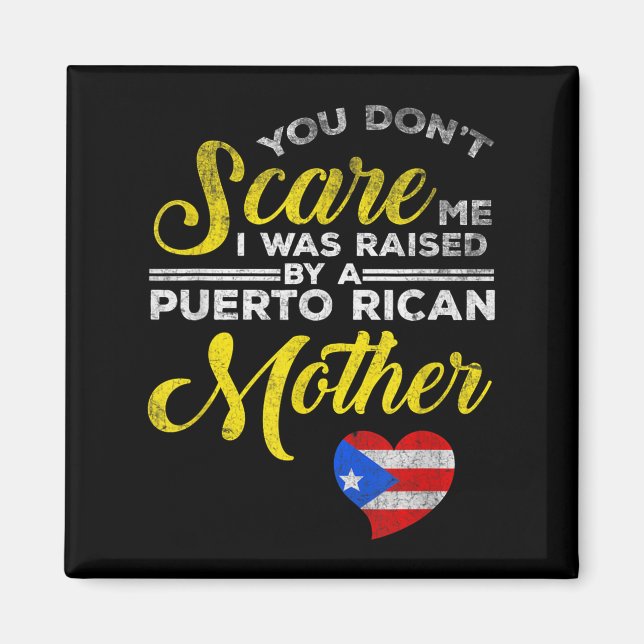 Aimant Puerto Rican Funny Quote Puerto Rico Pride Distres (Devant)