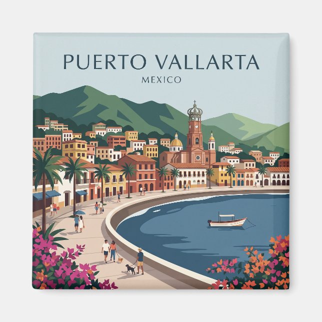 Aimant Puerto Vallarta Mexique (Devant)