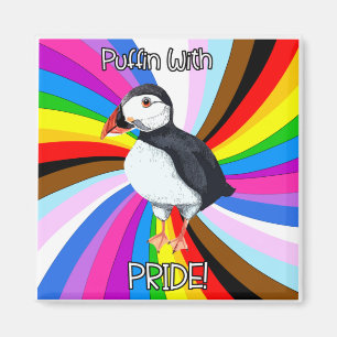 Aimant Puffin Avec Fierté ! - LGBTQ+