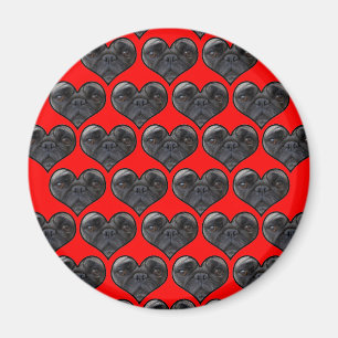 Aimant Pug Hearts