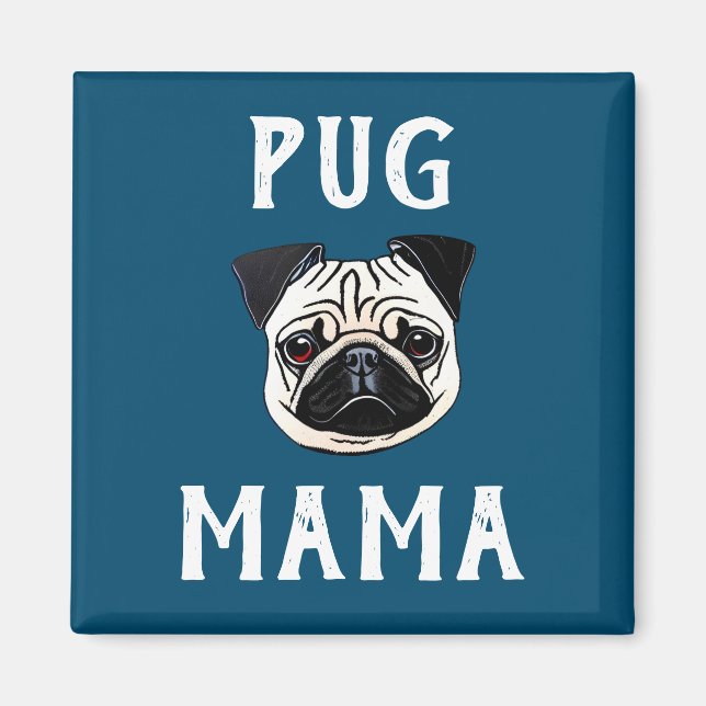 Aimant Pug Mama (Devant)