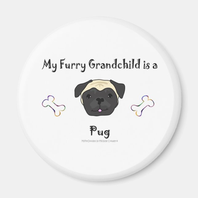 Aimant PugFawn (Devant)